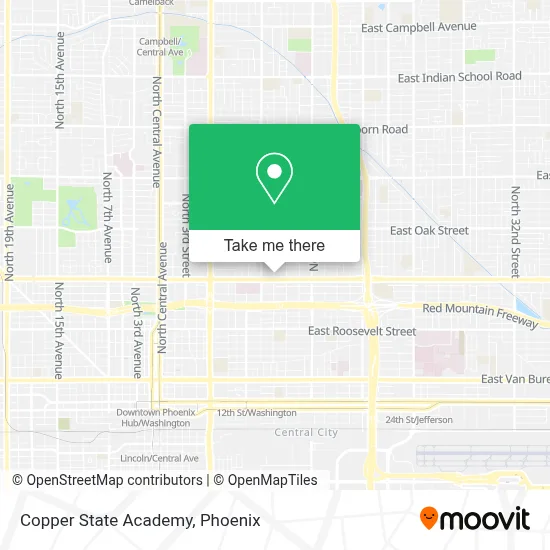 Copper State Academy map