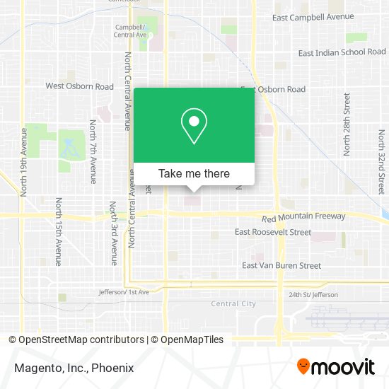 Mapa de Magento, Inc.