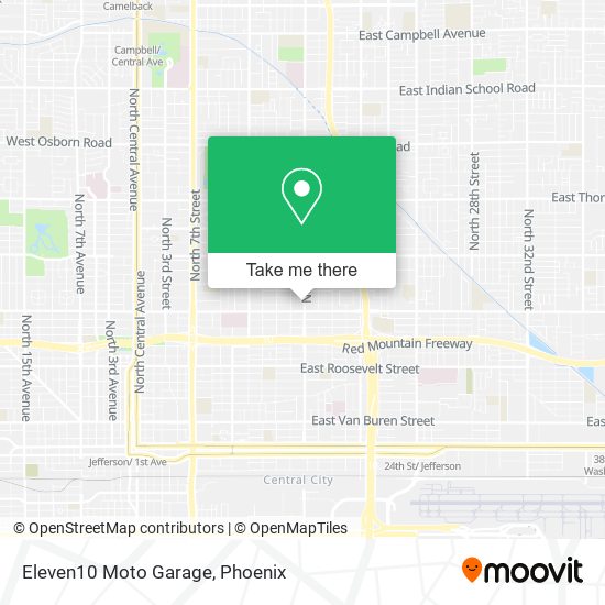 Eleven10 Moto Garage map