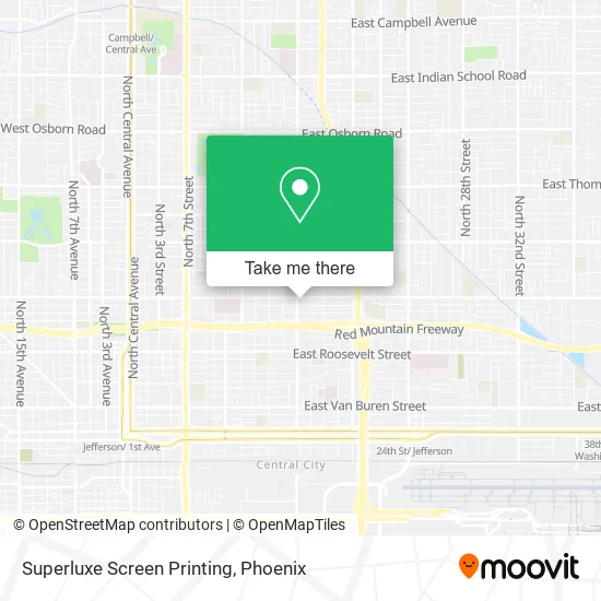 Superluxe Screen Printing map