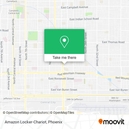 Amazon Locker-Chariot map