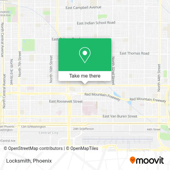 Locksmith map