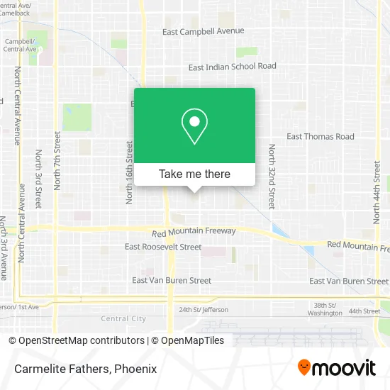 Carmelite Fathers map