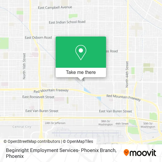 Beginright Employment Services- Phoenix Branch map