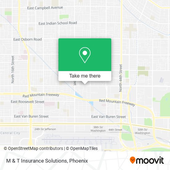 M & T Insurance Solutions map