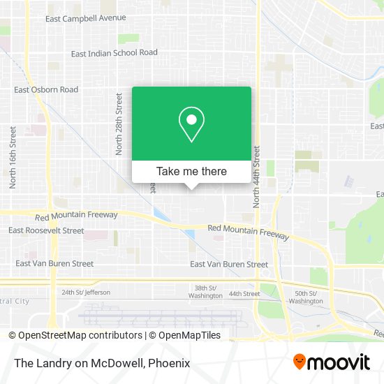 The Landry on McDowell map