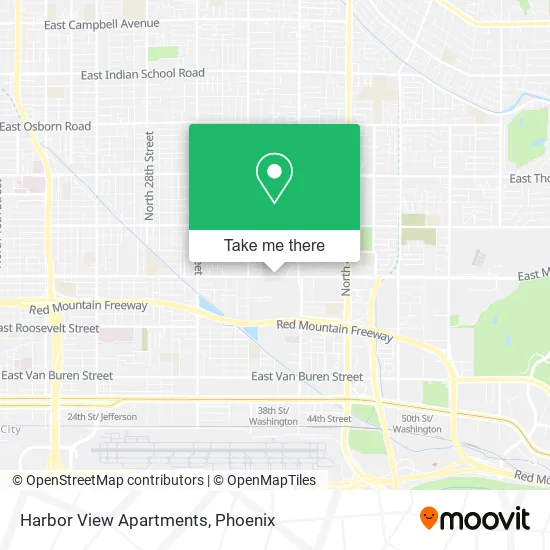 Harbor View Apartments map