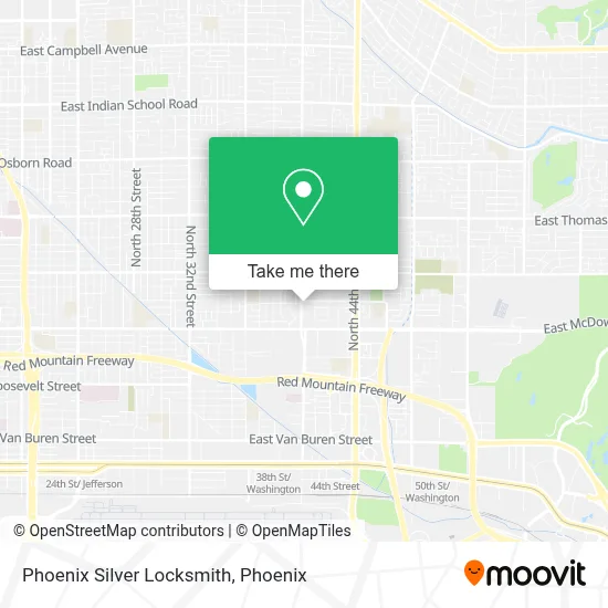 Phoenix Silver Locksmith map