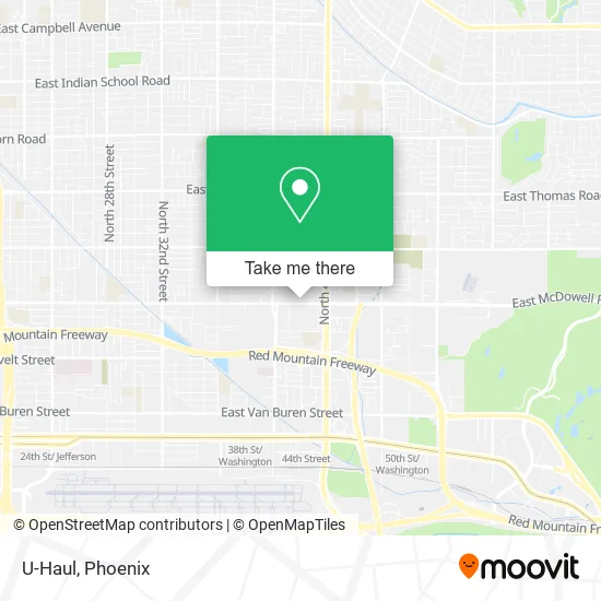 Mapa de U-Haul