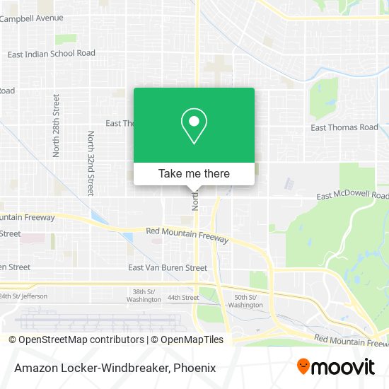 Mapa de Amazon Locker-Windbreaker