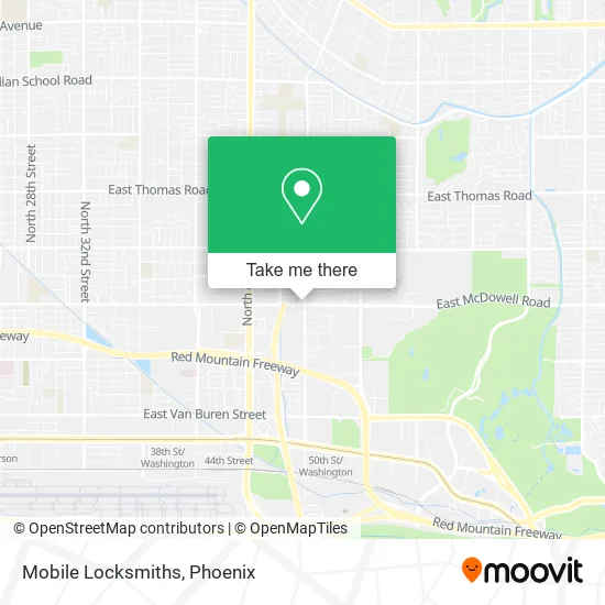 Mobile Locksmiths map