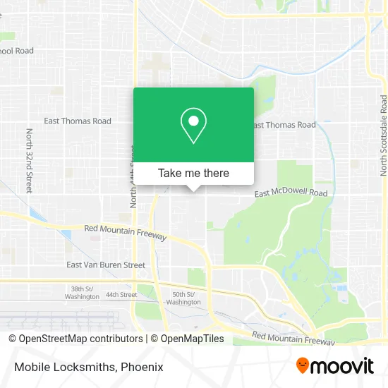Mobile Locksmiths map