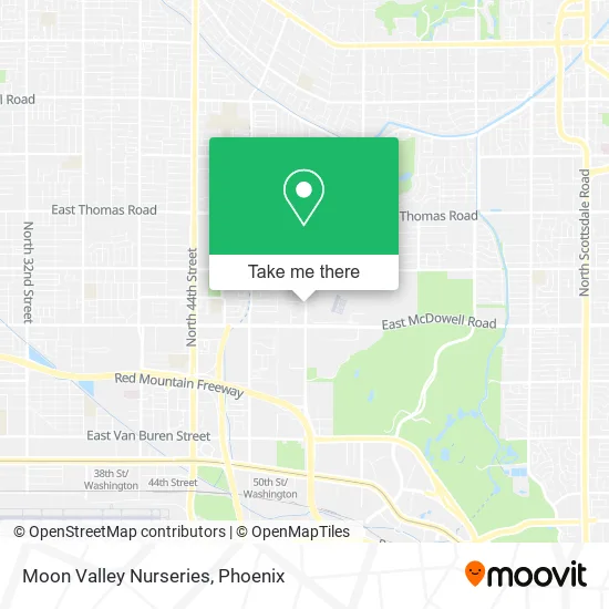 Moon Valley Nurseries map