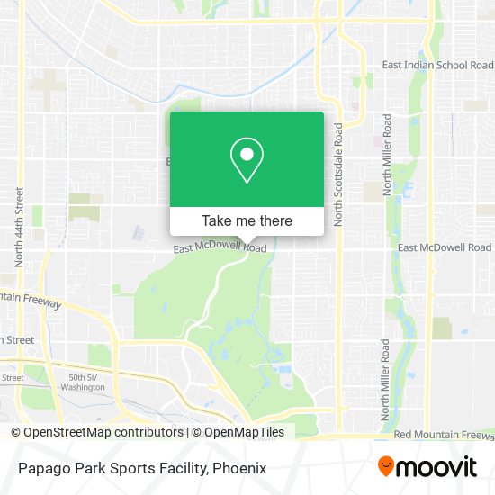 Mapa de Papago Park Sports Facility