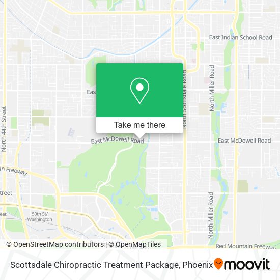 Scottsdale Chiropractic Treatment Package map