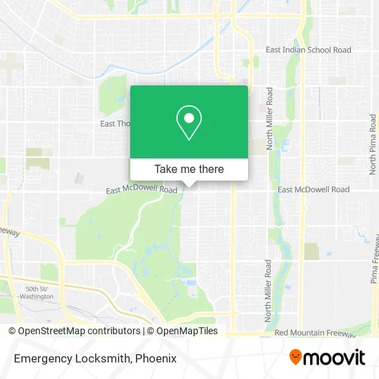 Emergency Locksmith map