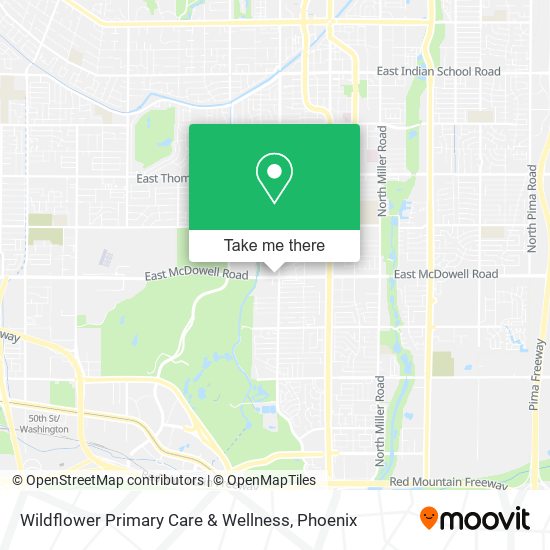 Mapa de Wildflower Primary Care & Wellness