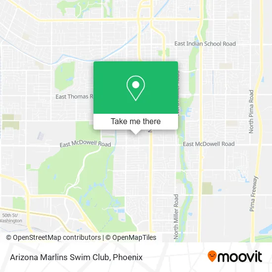 Arizona Marlins Swim Club map