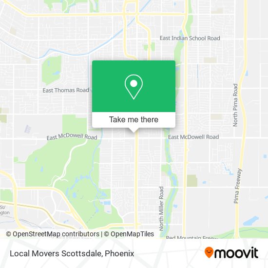 Local Movers Scottsdale map