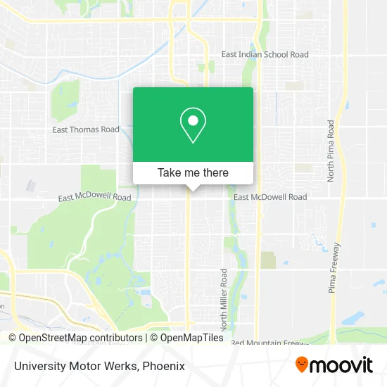 University Motor Werks map