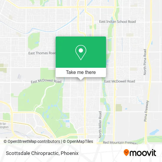 Scottsdale Chiropractic map