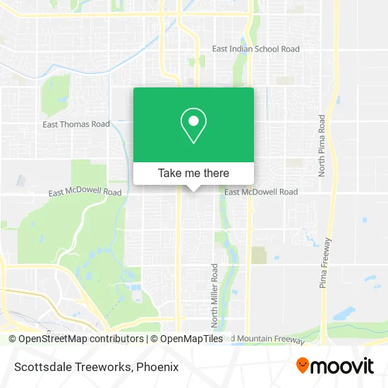 Scottsdale Treeworks map