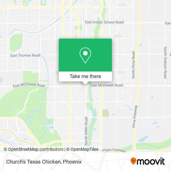 Mapa de Church's Texas Chicken