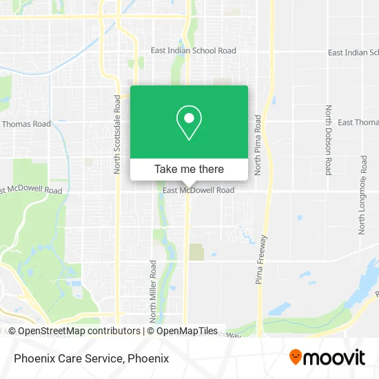 Phoenix Care Service map