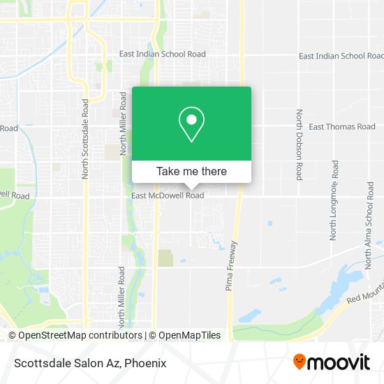 Mapa de Scottsdale Salon Az