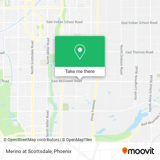 Merino at Scottsdale map