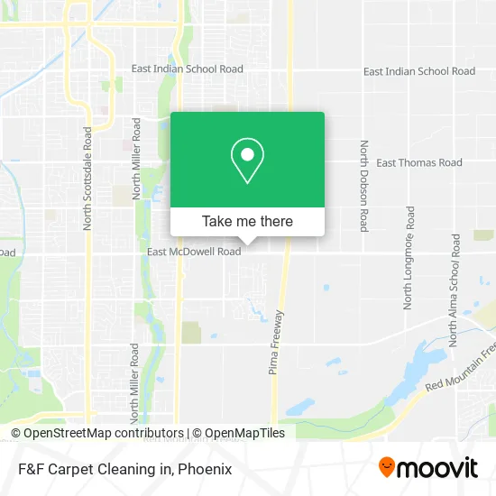 F&F Carpet Cleaning in map