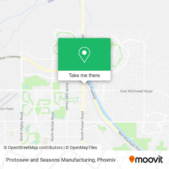 Protosew and Seasons Manufacturing map