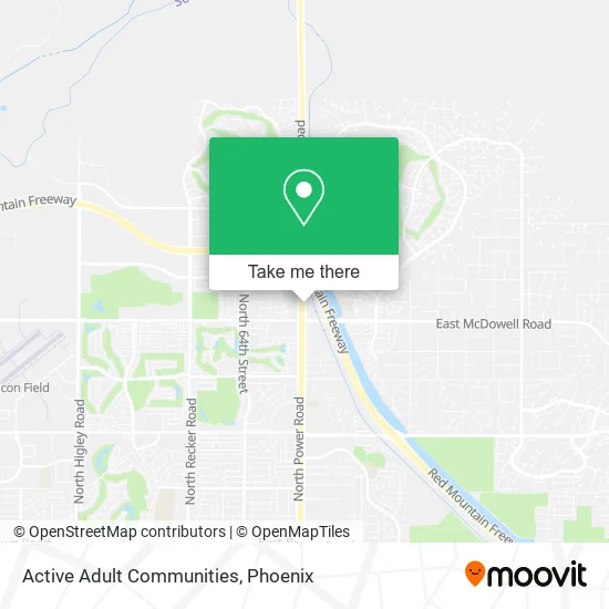 Active Adult Communities map