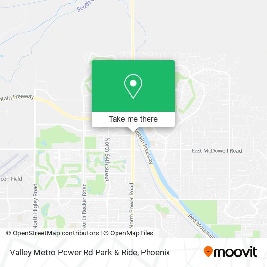 Mapa de Valley Metro Power Rd Park & Ride