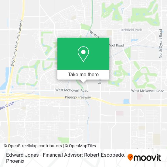 Mapa de Edward Jones - Financial Advisor: Robert Escobedo