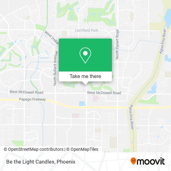 Be the Light Candles map
