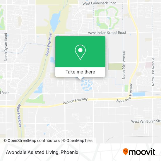 Avondale Asisted Living map