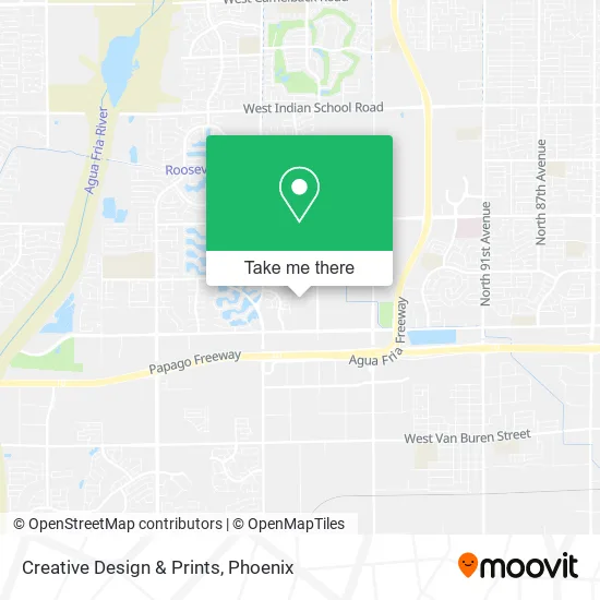 Creative Design & Prints map