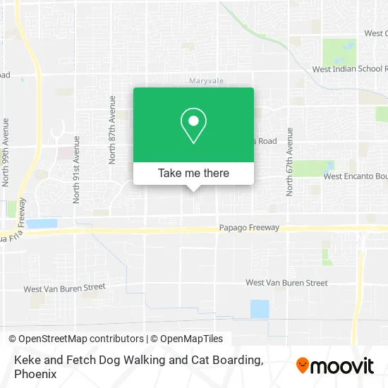 Keke and Fetch Dog Walking and Cat Boarding map