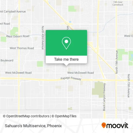 Sahuaro's Multiservice map
