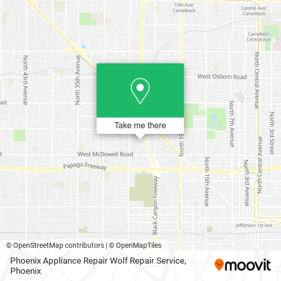 Mapa de Phoenix Appliance Repair Wolf Repair Service