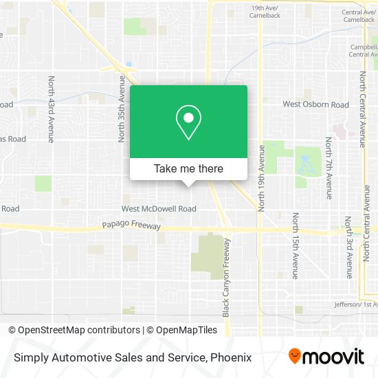 Simply Automotive Sales and Service map