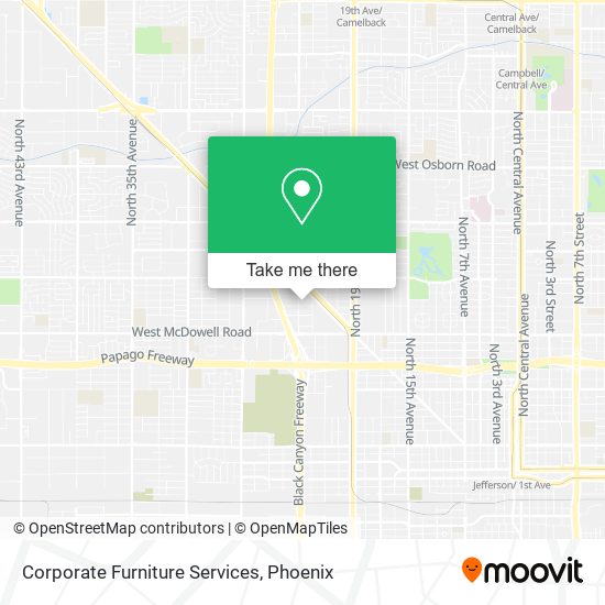 Corporate Furniture Services map