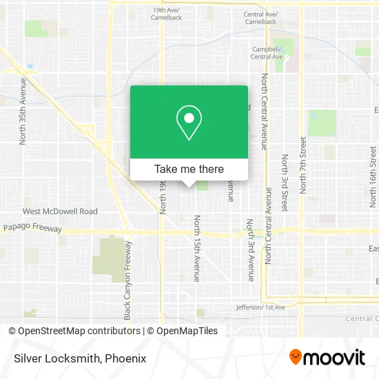 Silver Locksmith map