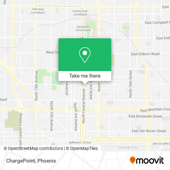 Mapa de ChargePoint