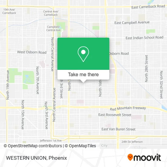 WESTERN UNION map