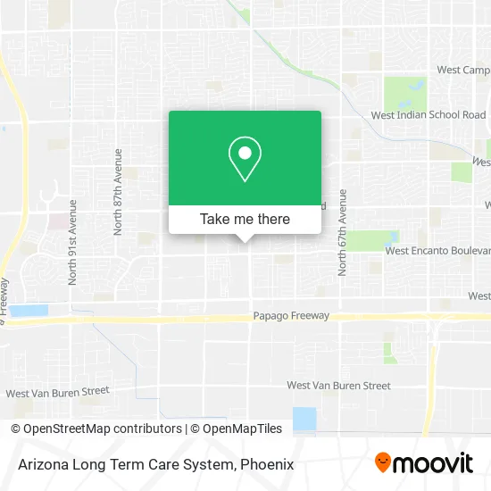 Arizona Long Term Care System map