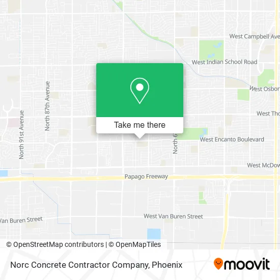 Norc Concrete Contractor Company map