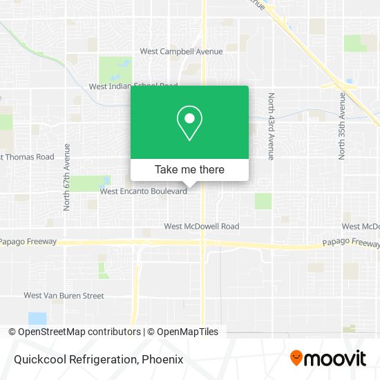 Quickcool Refrigeration map