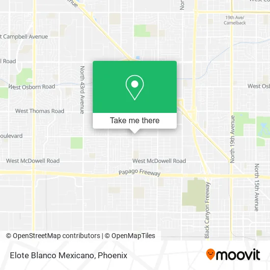 Elote Blanco Mexicano map